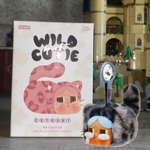 POP MART - Cry Baby Wild But Cute Plush Keychain - Denim Cutie NIB